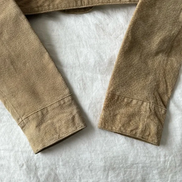 Cropped Suede Leather Jacket - Picture 5 of 7